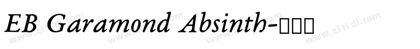 EB Garamond Absinth字体转换
